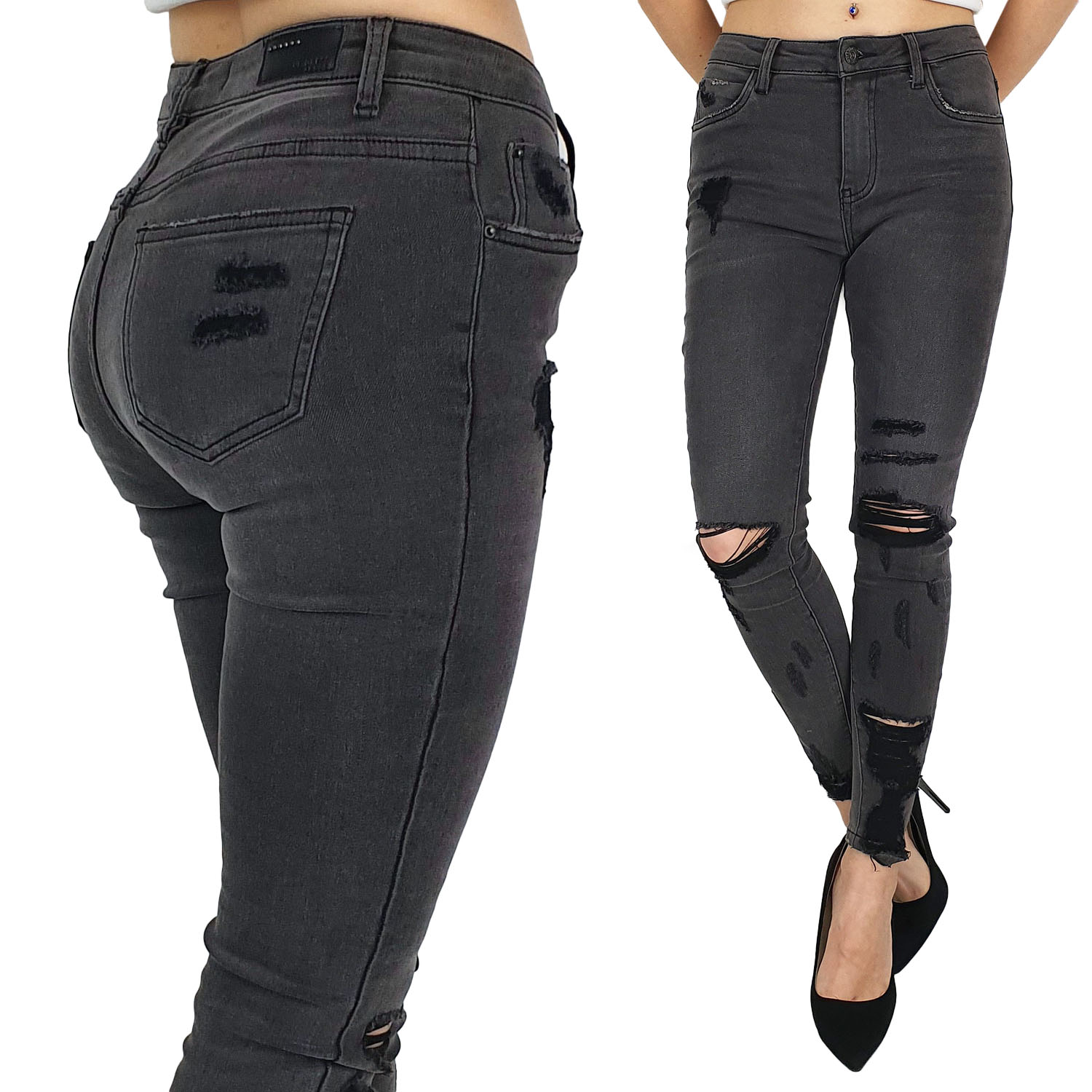 

Damskie Spodnie Jeansowe Dopasowane Kolorado New