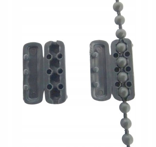 ŁĄCZNIK/STOPER/BLOKADA ŁAŃCUSZKA/KORALIKA DO ROLETY KLOR - ANTRACYT Marka inna