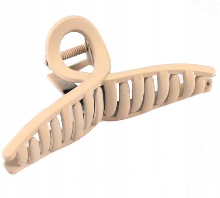 

Klamra Do Włosów Kauczukowa Duża 11 cm Jasny Beż