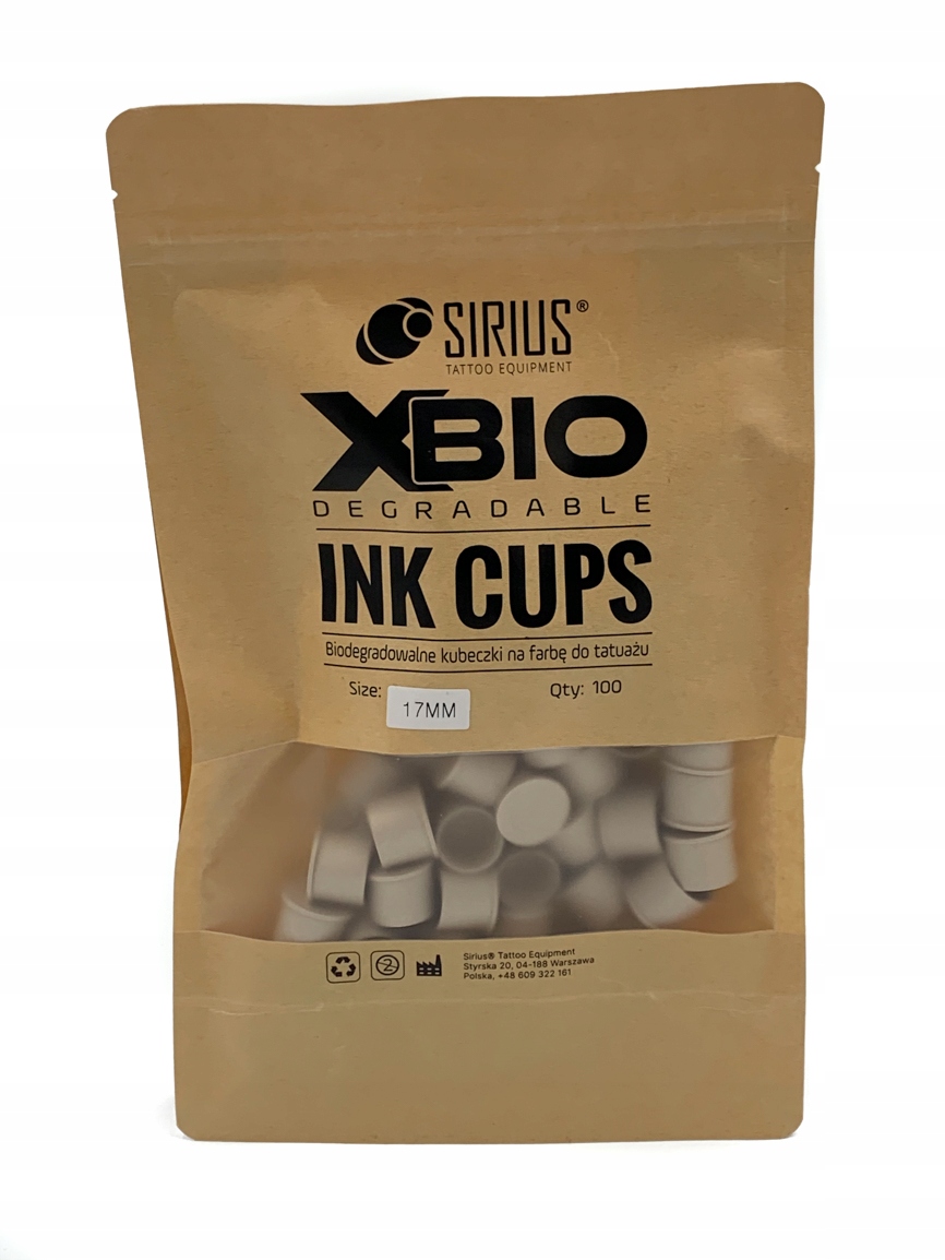 

eko kubeczki na farbę 17mm 100szt. Sirius Xbio bio