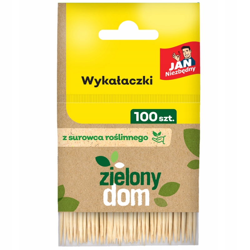 JAN NIEZBĘDNY WYKAŁACZKI DREWNIANE ZAPAS 100 SZTUK