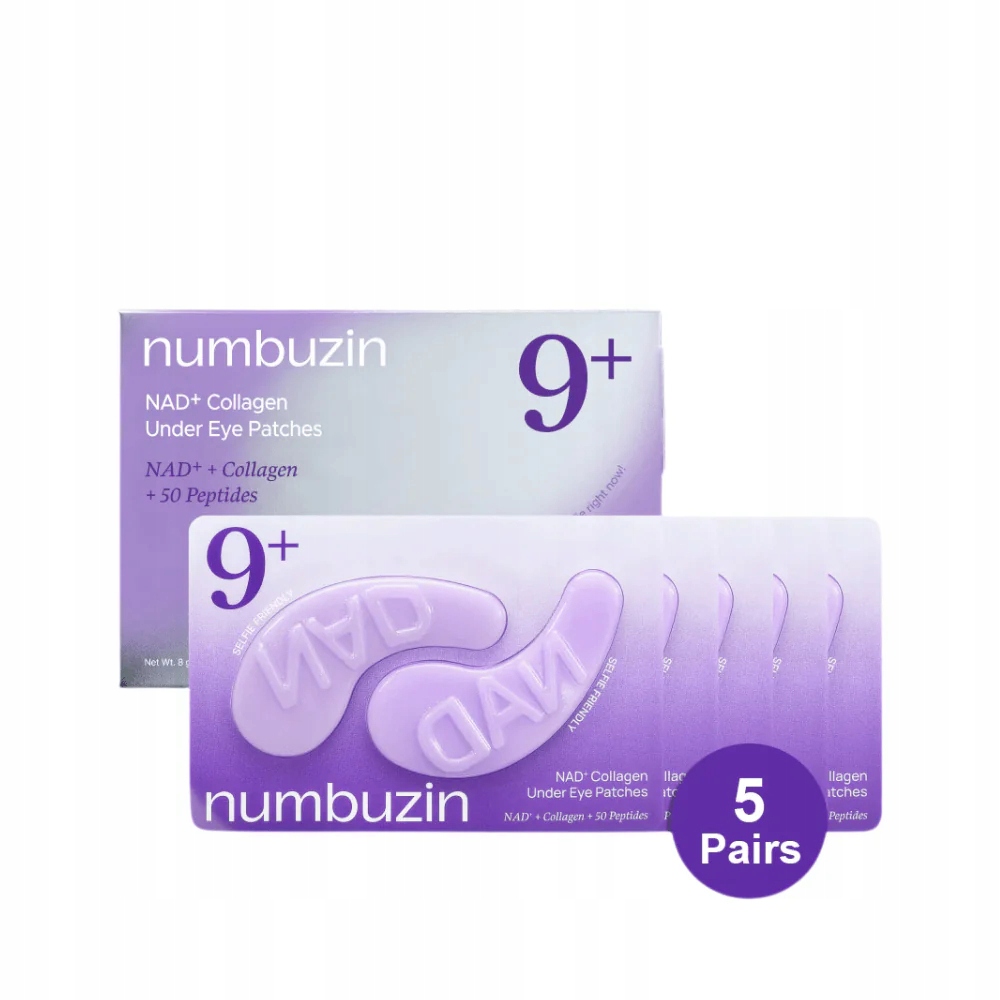 No.9 Nad+ Kolagenowe Płatki Pod Oczy 5 par
