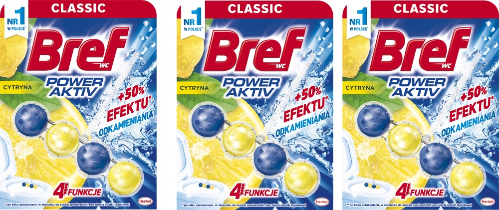 

Zawieszka kulki do Wc Bref Power Activ lemon x3