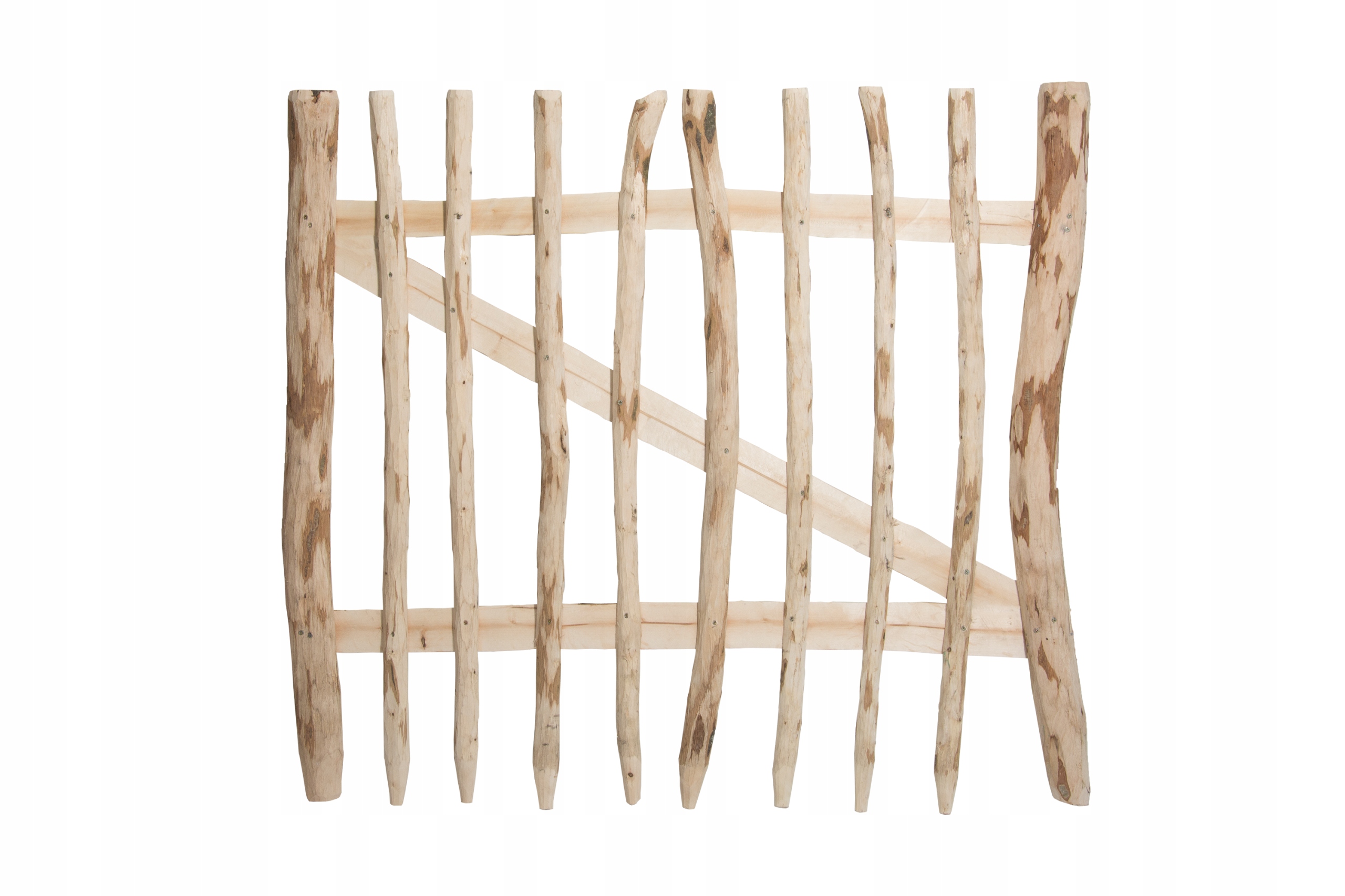 Furtka leszczynowa,drewniana 80 cm