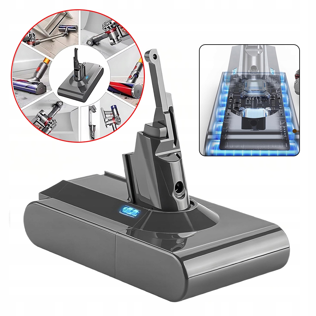 4000MAH Lithium-iontová Baterie Pro Dyson V8 Akumulátor, Náhrada