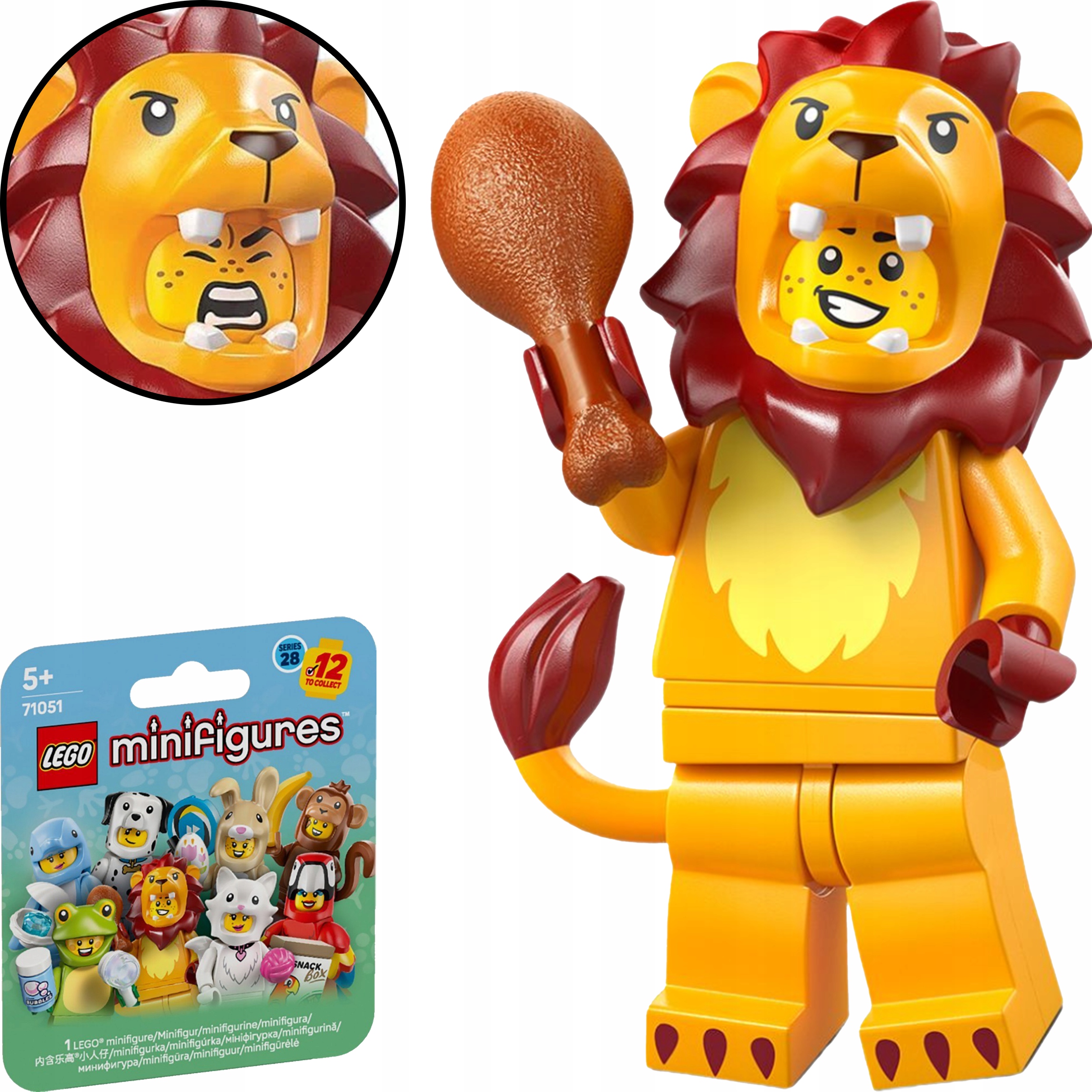 Lego Minifigures 71051 Seria 28 Zwierzęta Lew