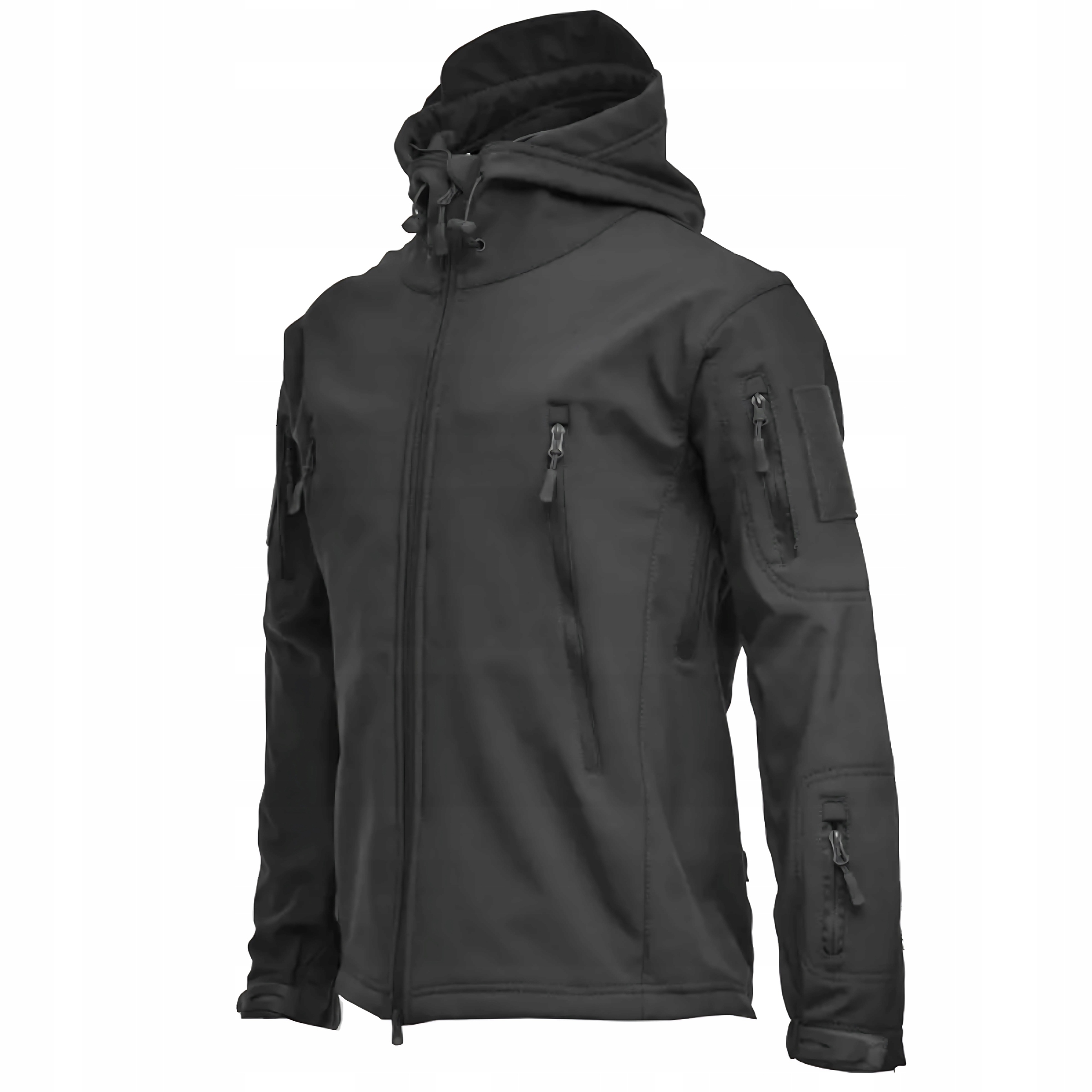 Kurtka męska trekkingowa taktyczna z kapturem wodoodporna wiatroszczelna