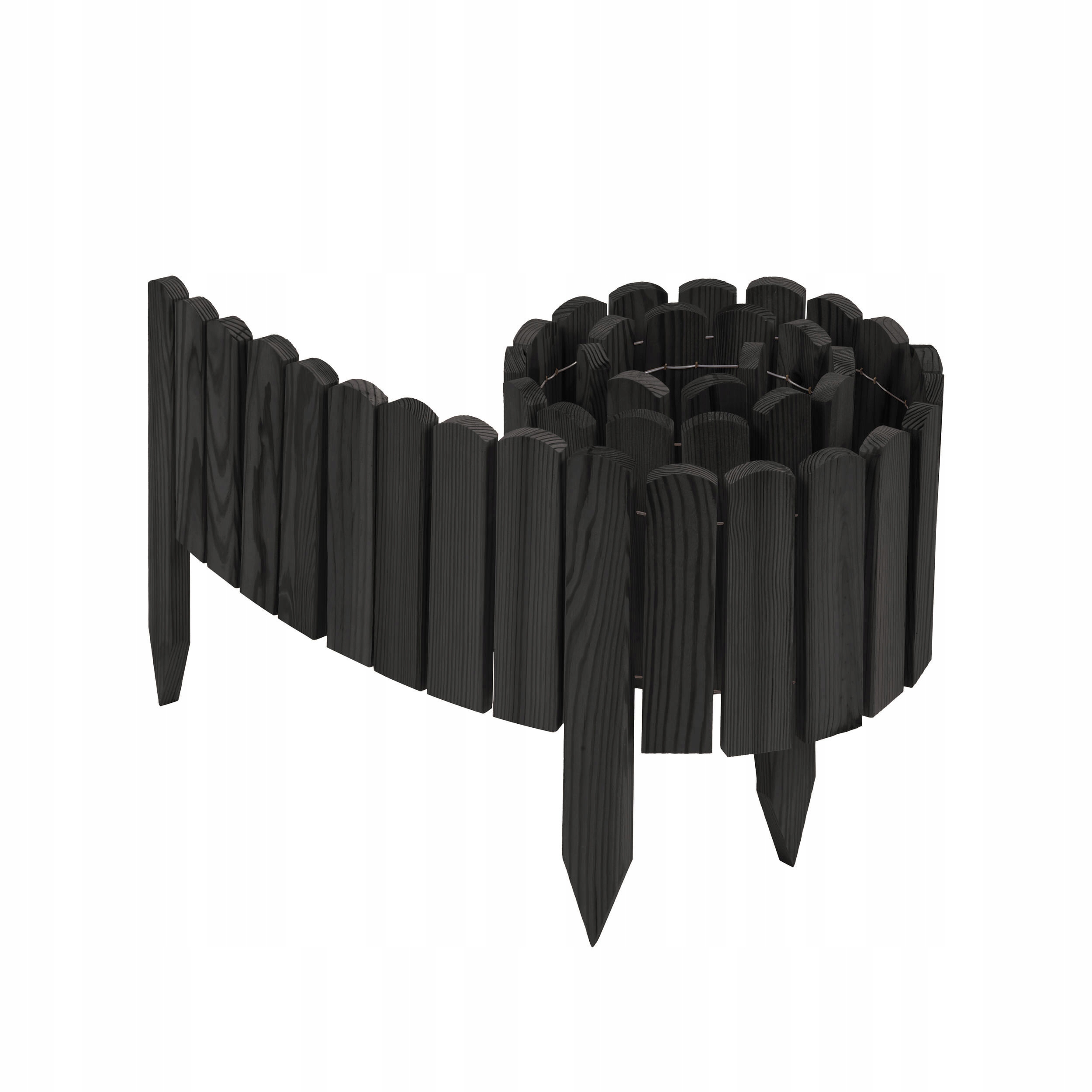 Obrzeże Trawnikowe Palisada Ogrodowa Drewniana Płotek Ogrodowy 20 x 200 cm