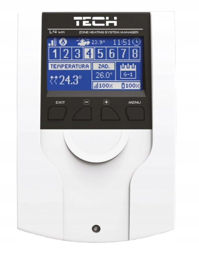 L-4 WIFI TECH STEROWNIK SIŁOWNIK TERMOSTATYCZNYCH Marka Tech