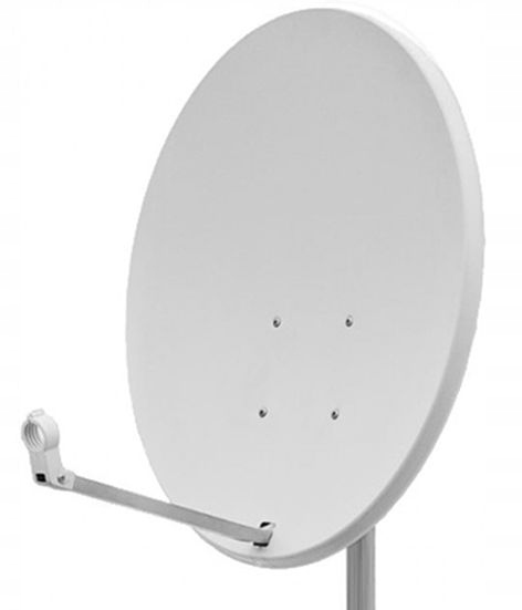Antena Czasza Satelitarna do Telewizji Corab 90cm Biała 0,9m Stalowa