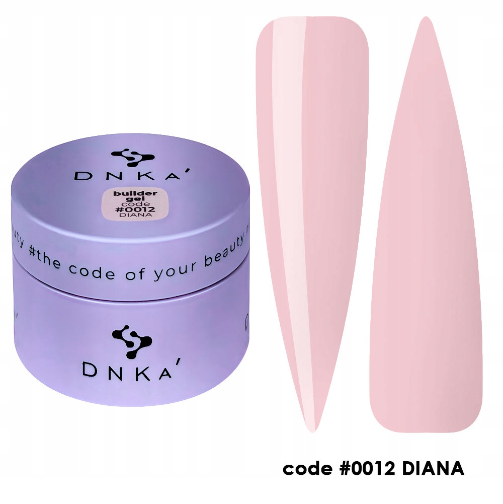 DNKa Builder Gel Diana #0012, růžový stavební gel kamuflážní 30 ml
