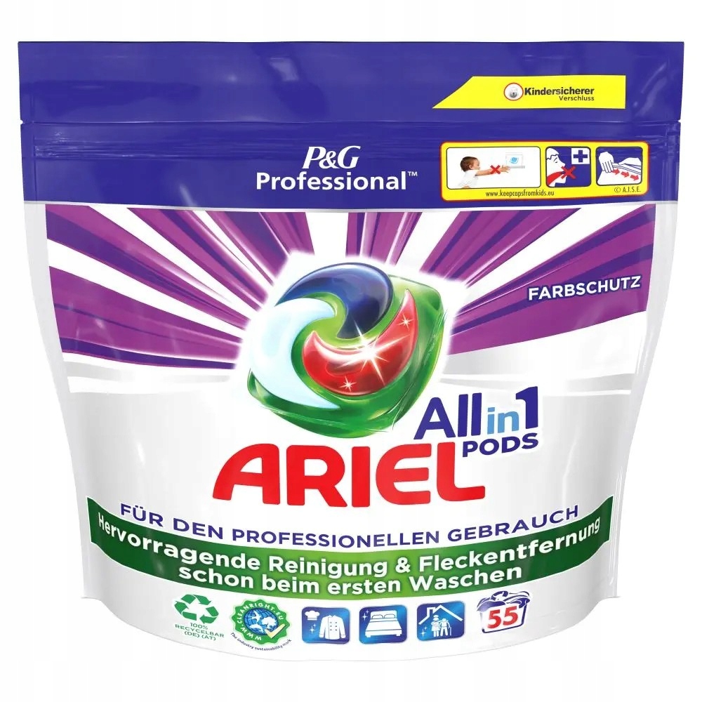 Ariel Professional All-in-1 Pods kapsułki do prania kolor 55 szt De