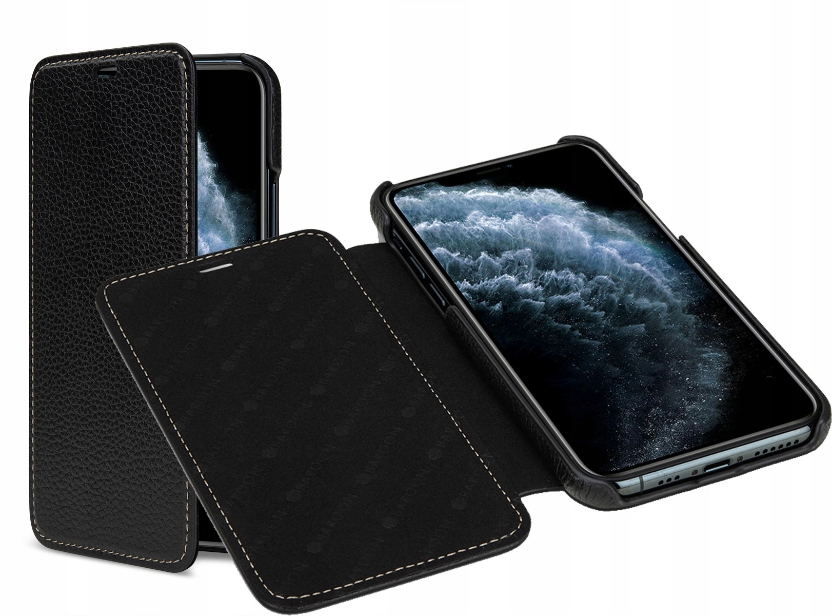 

Etui Baroon 100% skóra do iPhone 11 Pro z klapką