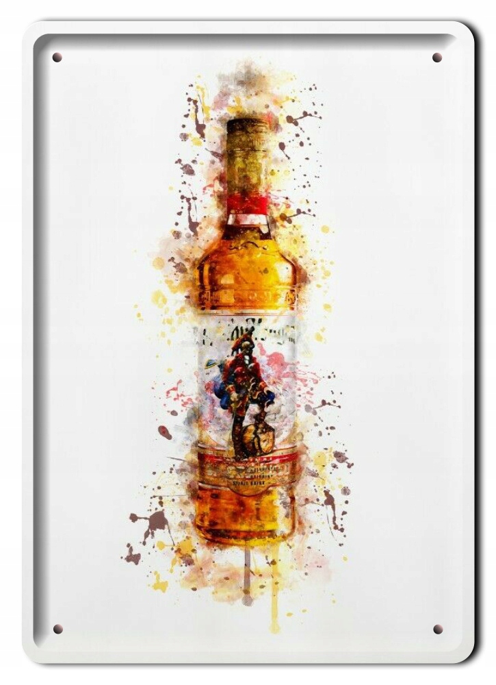 Rum Plakat Metalowy Szyld Obrazek Retro #20920