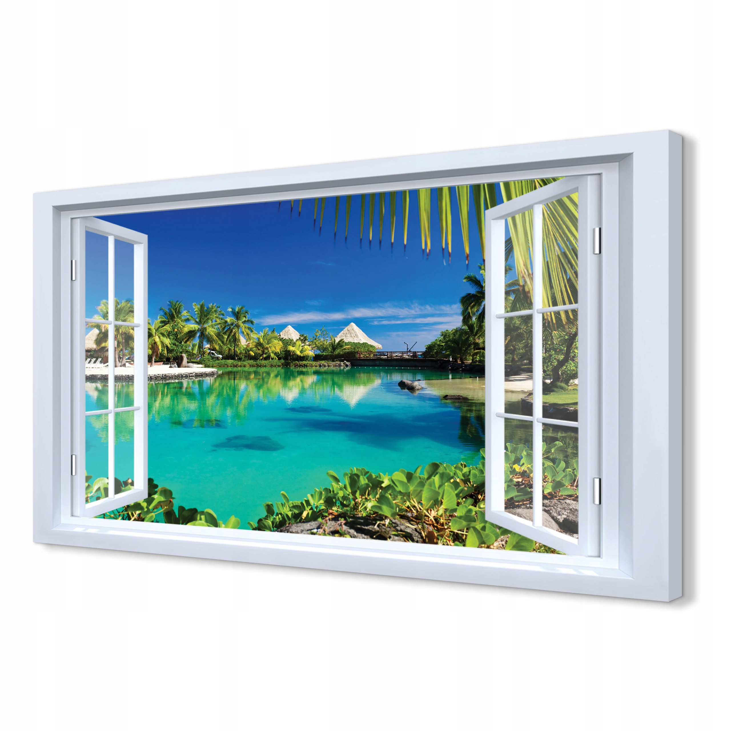 Obraz canvas 3D Tropické palmy příroda nástěnný 120x80