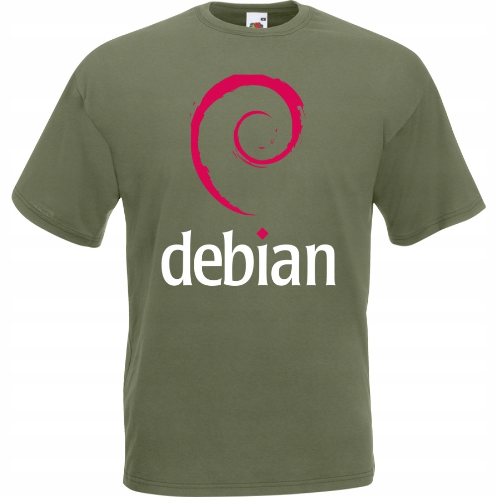 

Koszulka z nadrukiem debian logo It informatyk XXL