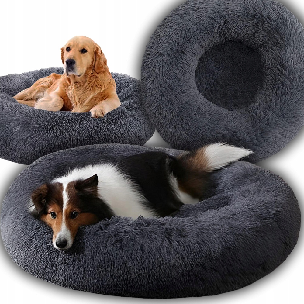 Levně Pupilo Pelíšek pro velkého psa a kočku Plyšové Šedé Polštář 100 cm XXL