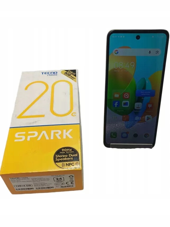 Смартфон Tecno Spark 20C 4 ГБ / 128 ГБ 4G (LTE) зеленый
