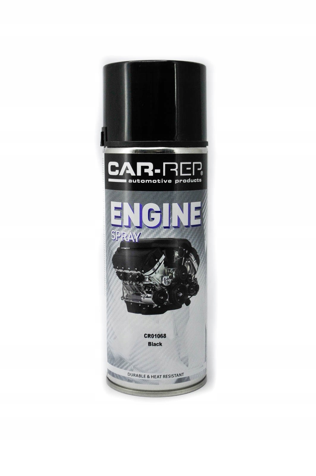 Czarna Farba Lakier Do Silnika Spray 400ml C-r