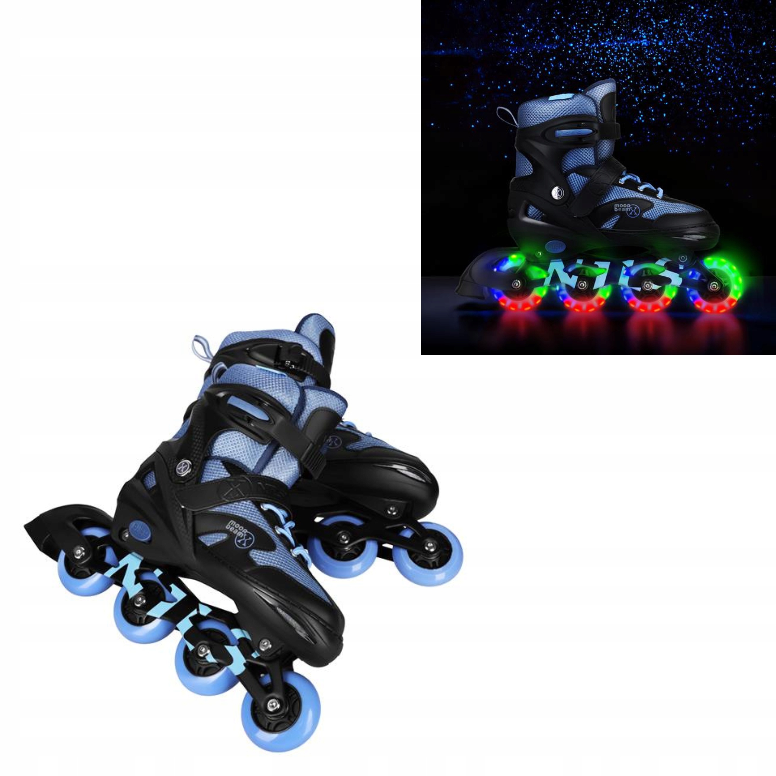 Nastavitelné Brusle 2v1 Nils Extreme chrániče vel. S 31-34