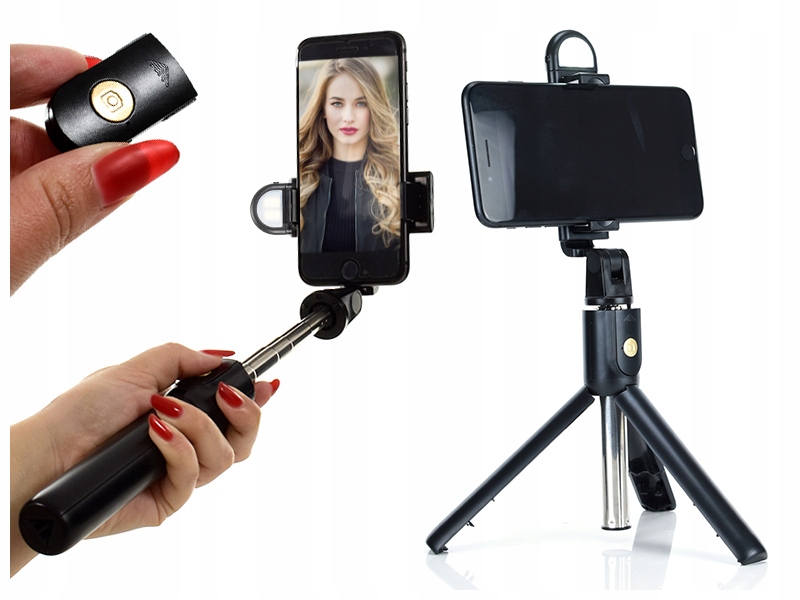 

Monopod Uchwyt do Zdjęć Selfie Kijek Bluetooth 4w1