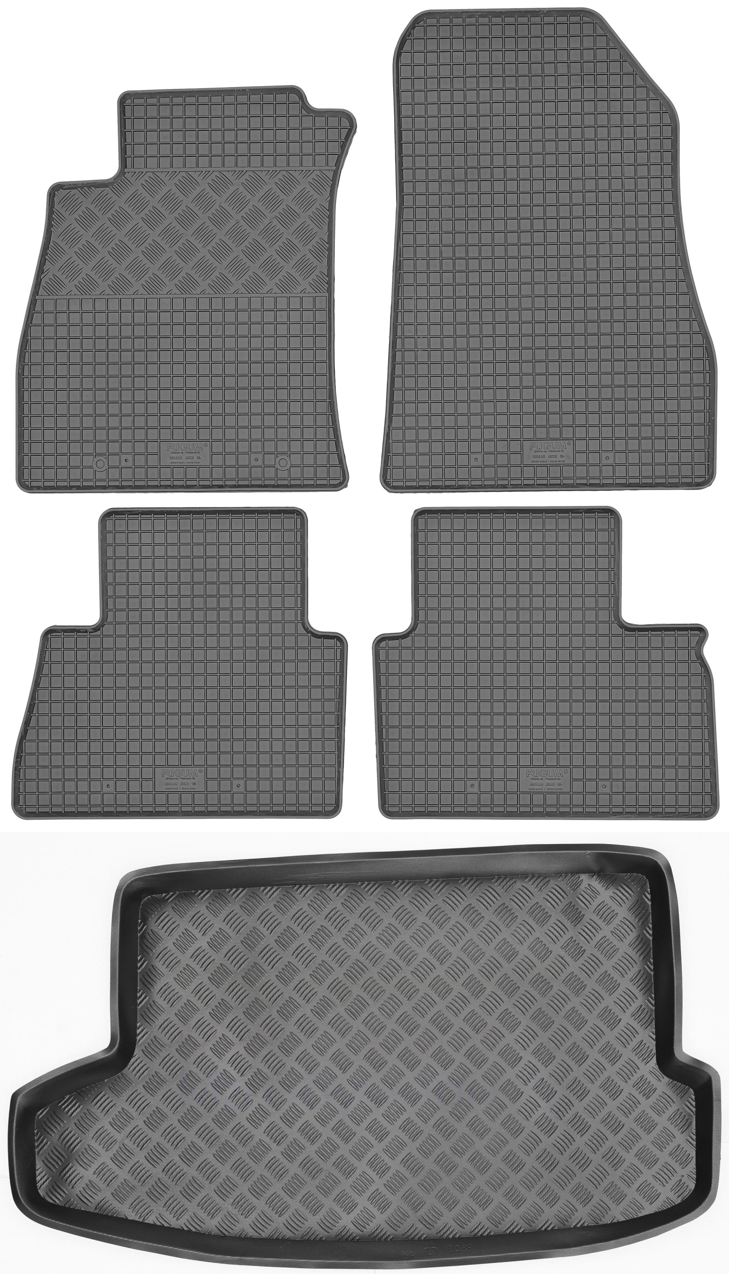 Nissan Juke I Crossover 2014-2019 Sada Gumové rohože rohož