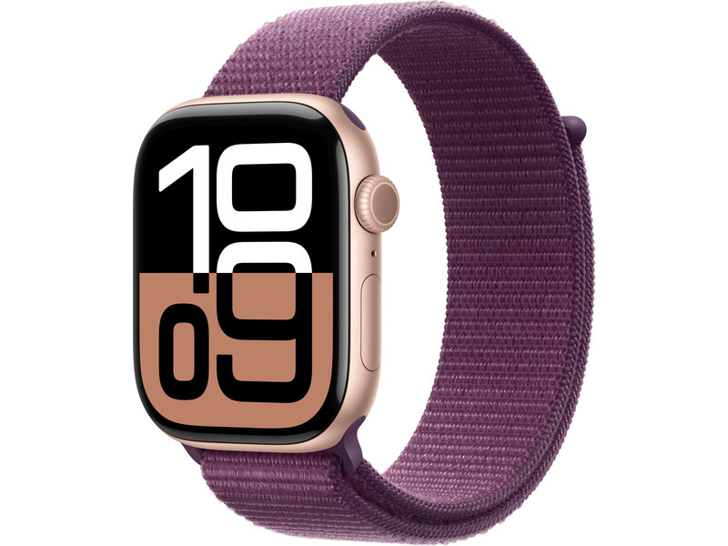 Apple Watch 10 Gps 42mm koperta z aluminium opaska sportowa śliwkowa