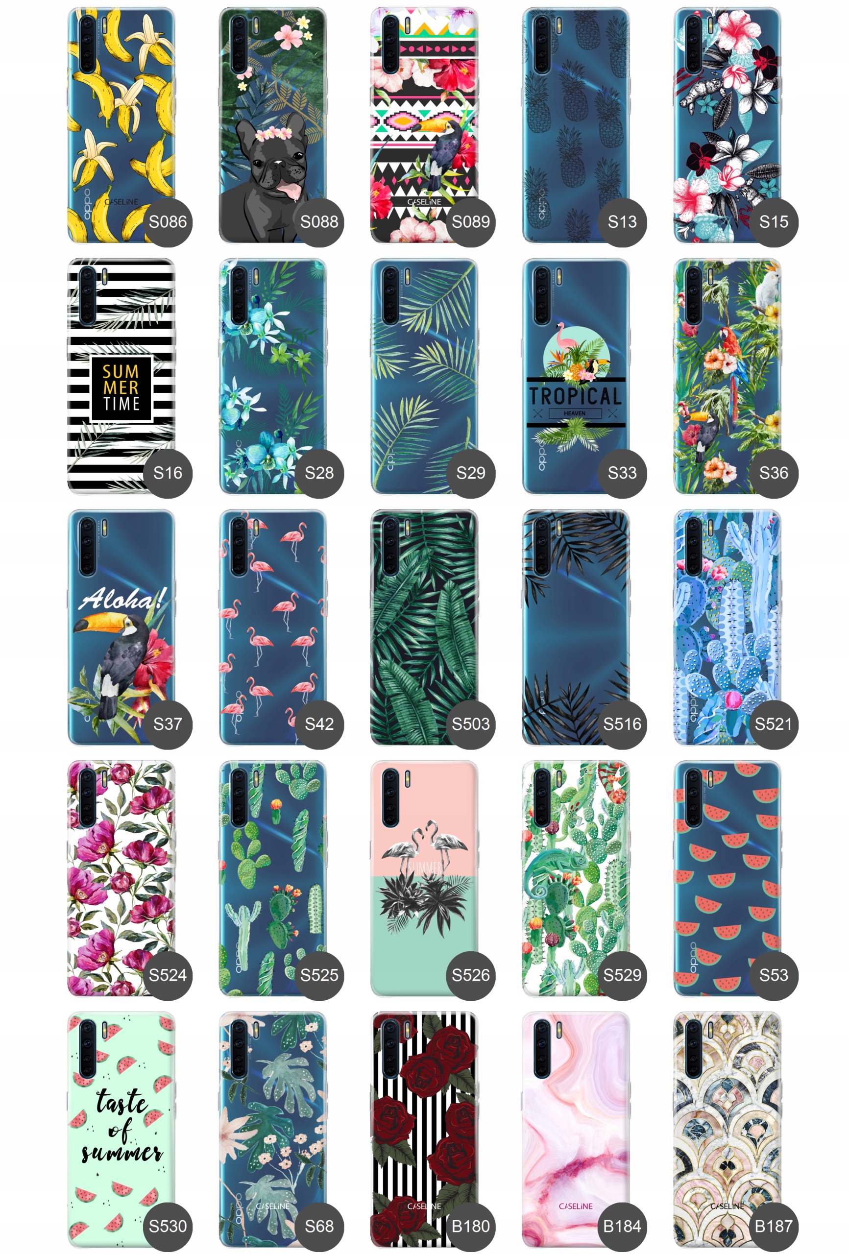 Etui do Oppo A91 case wzory guma