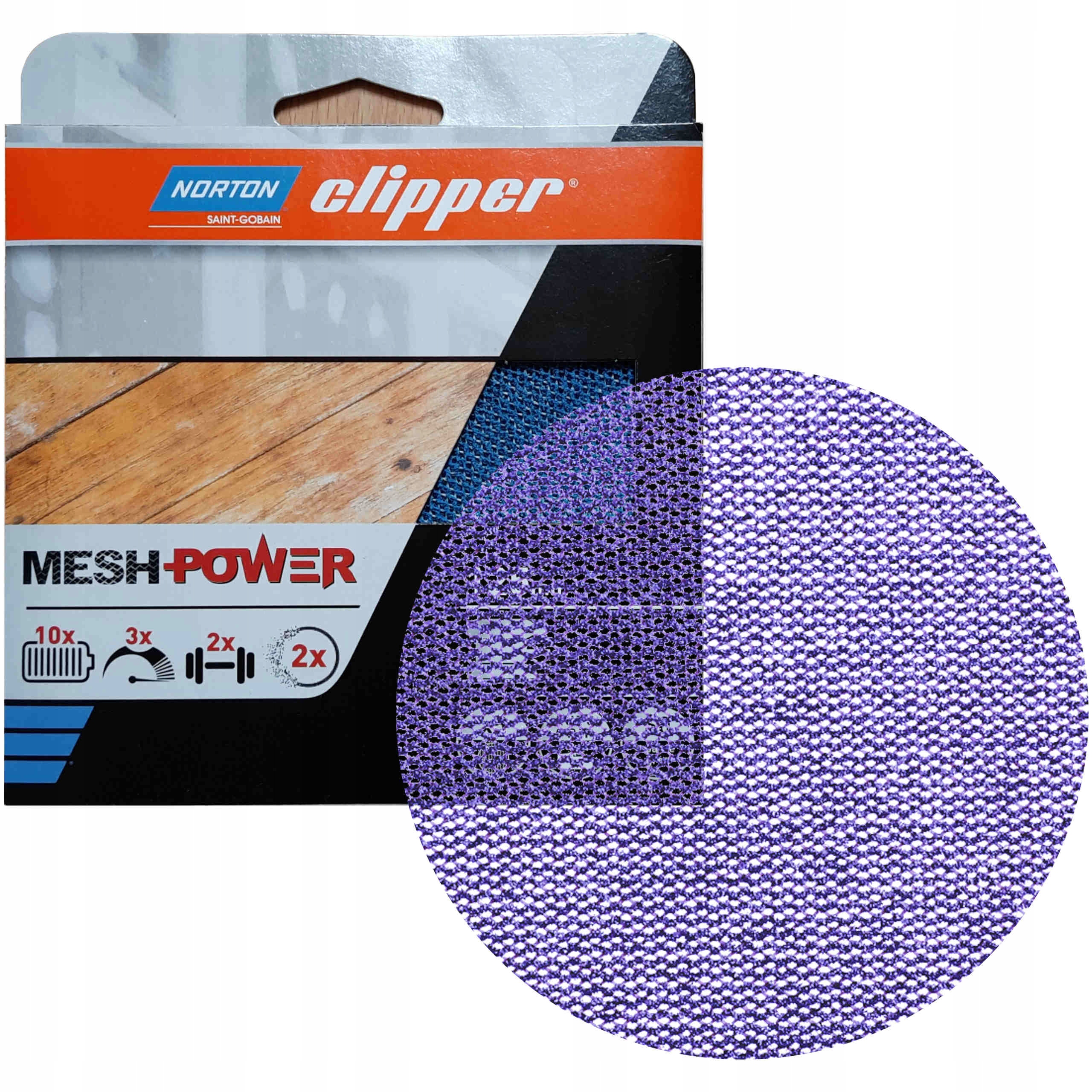 

Norton Mesh Power Siatki Ścierne 125mm P240 5x