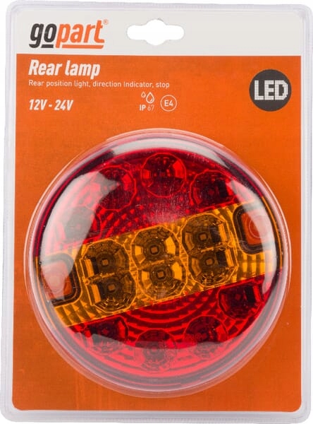 Led kombinovaná zadní lampa, kulatá, 12-24 V, Ø 140 mm gopart LA45050