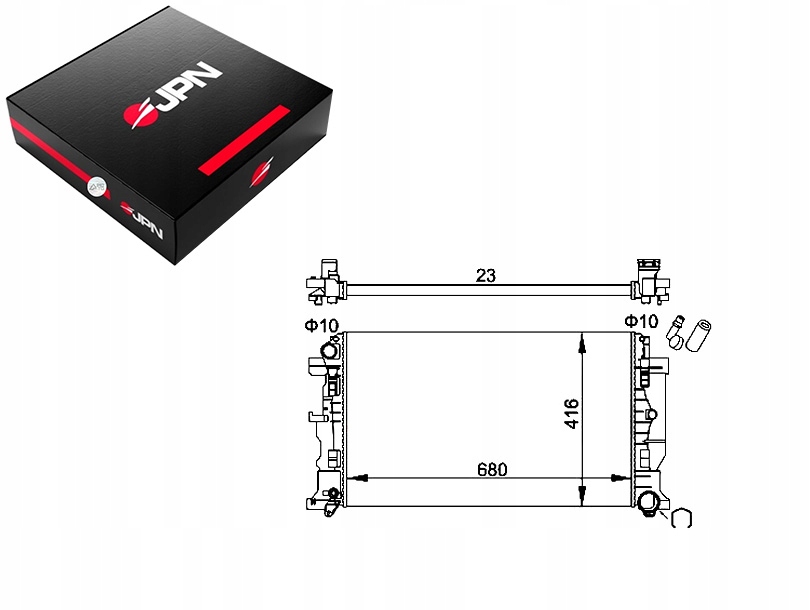 CHŁODNICA SILNIKA JPN