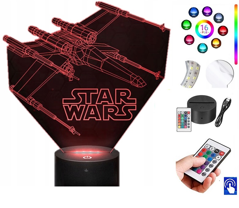 

Lampka na biurko X-Wing Star Wars 16 Led Plexido