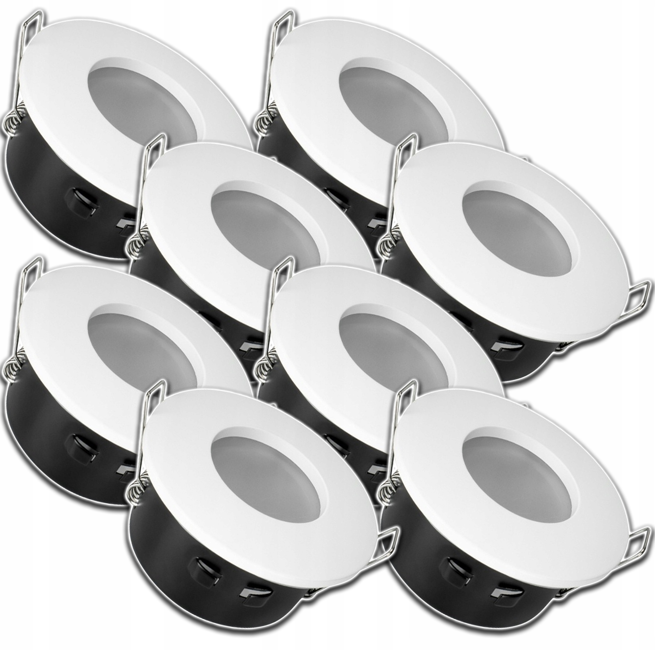 8 x Kulaté Bílé Stropní Svítidlo Zapuštěné Do Stropu, Voděodolné