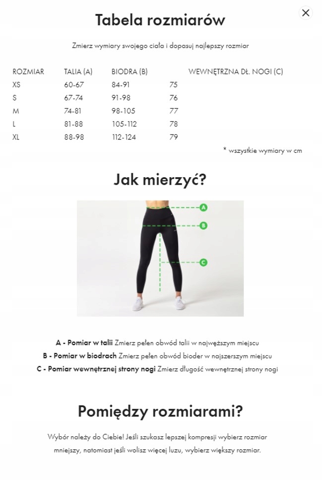 LEGGINSY SPORTOWE WYSOKI STAN CZARNE CARPATREE - M Kolor czarny