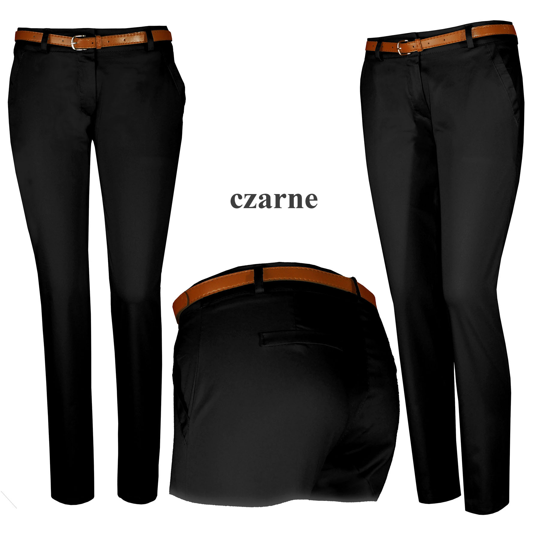 

Spodnie damskie rurki Cienkie Cygaretki 46 3XL
