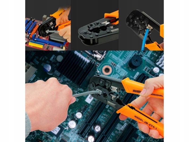 ZACISKARKA DO KABLI WTYCZEK RJ45 RJ12 RJ11 JAKEMY Stan opakowania oryginalne