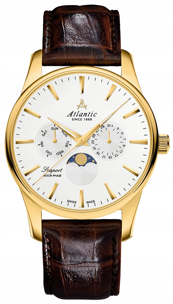 Atlantic Seaport Moon Phase 56550.45.21 41,00mm Ronda 706.1