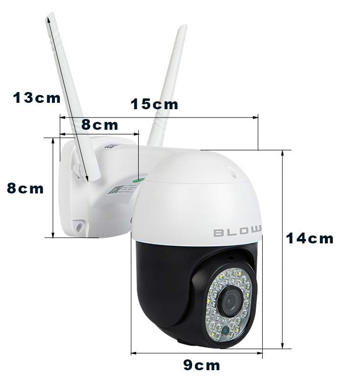 KAMERA OBROTOWA WIFI IP ZEWNĘTRZNA 5MPx BLOW PTZ Model H-335