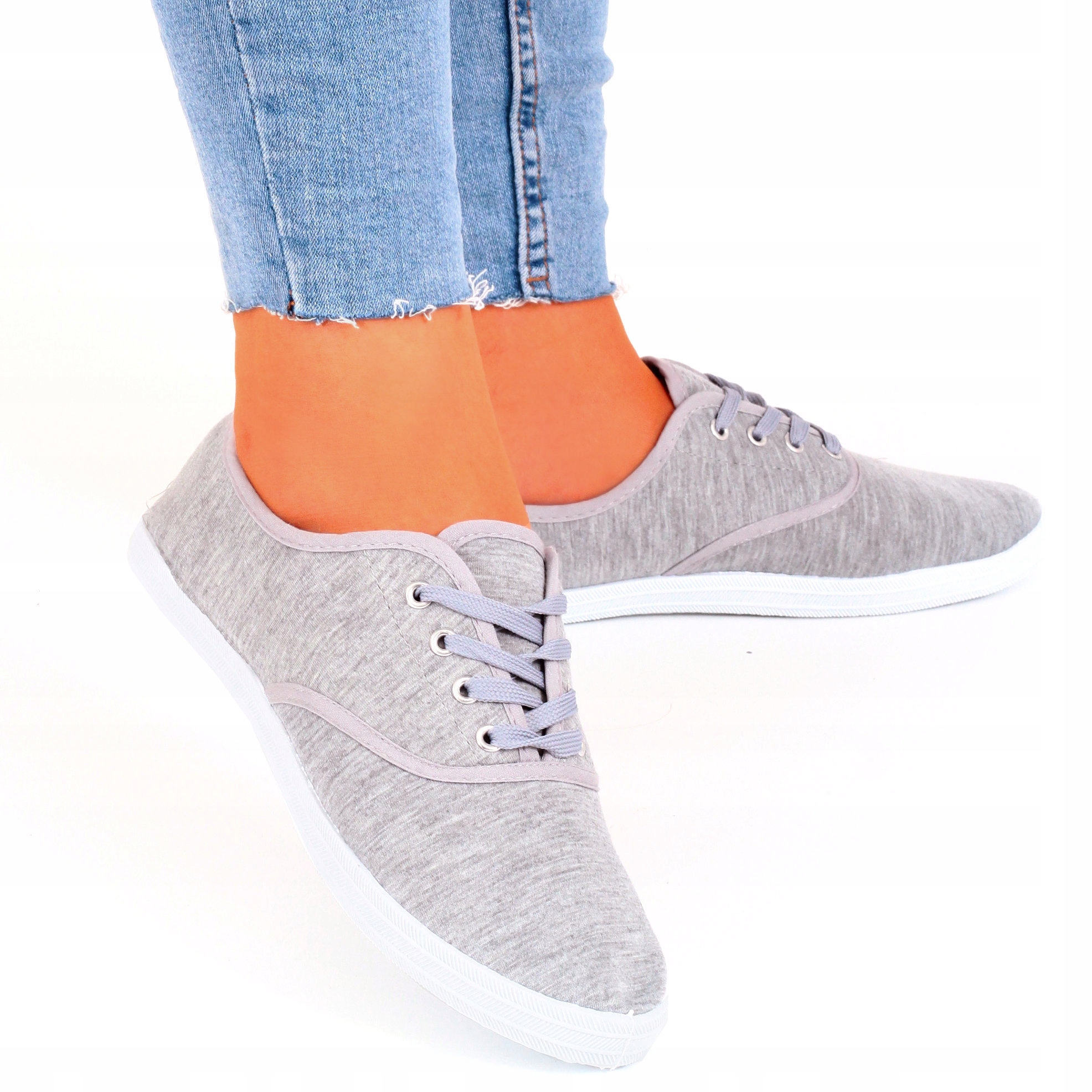 TENISÓWKI PŁASKIE BUTY DAMSKIE TRAMPKI LEKKIE