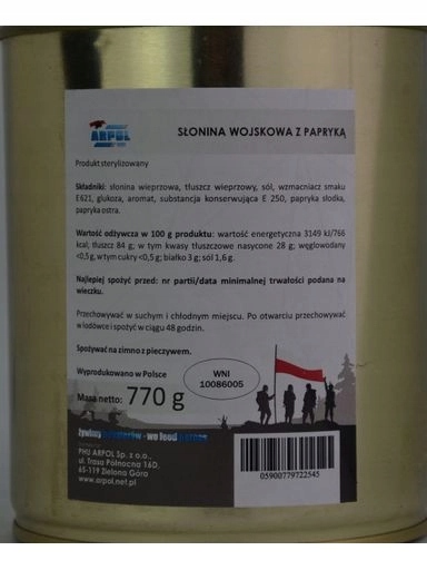 2x Slanina s paprikou 770 g konzerva plechovka