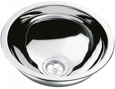ZLEW ZLEWOZMYWAK OKRAGLY STAL NIERDZEWNA CAN 29 cm