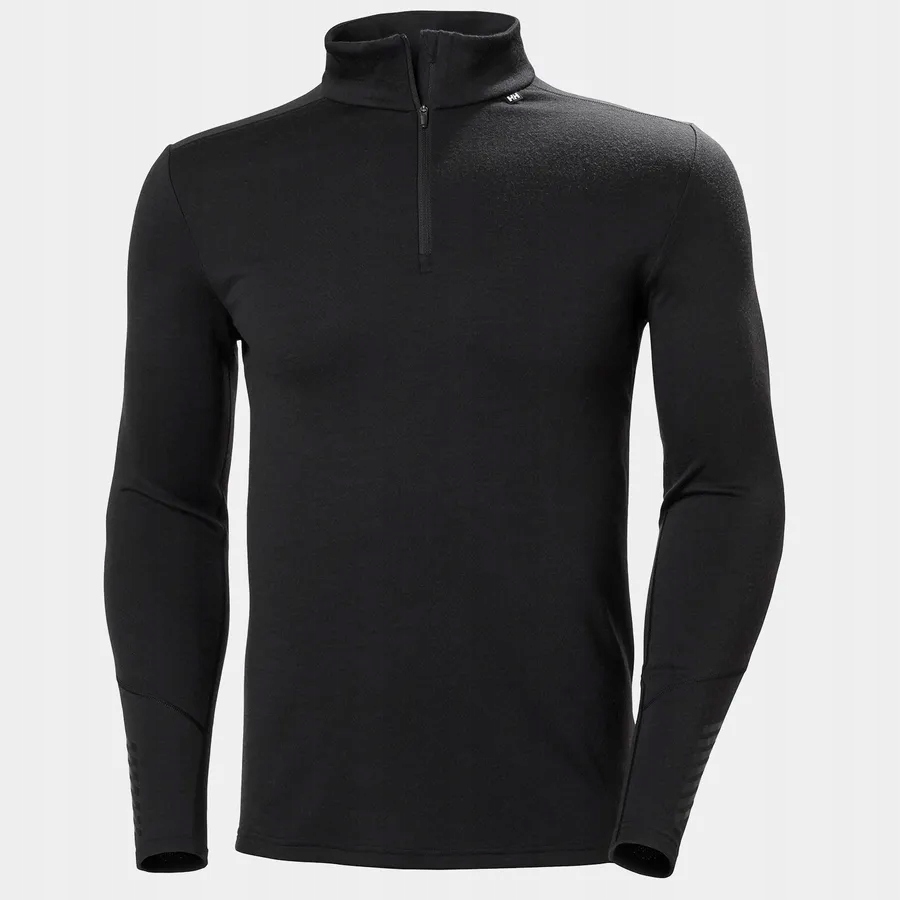 Bluza termiczna z wełny merino na mróz Helly Hansen Lifa Merino czarny L