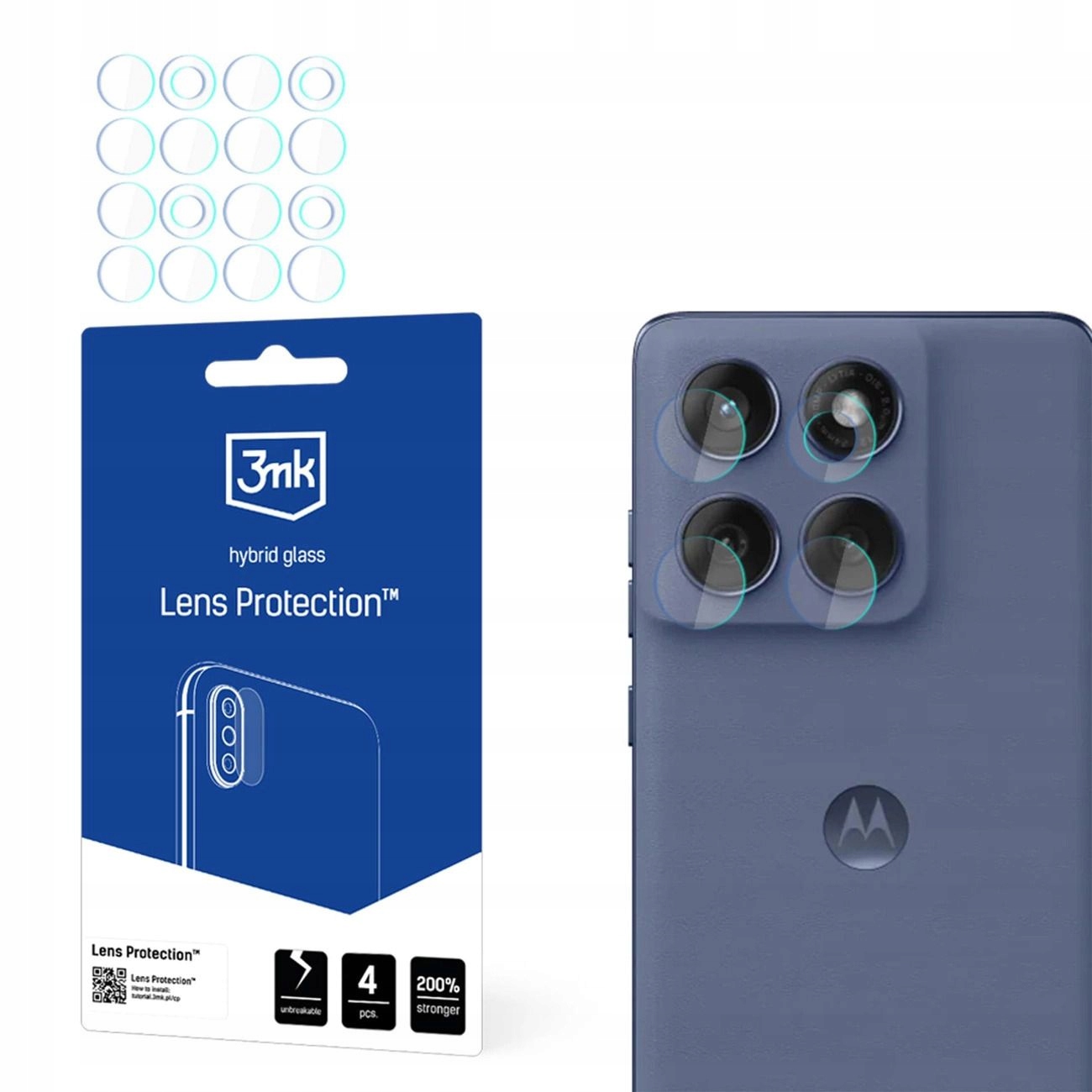 Szkło Hybrydowe Do Obiektywu Aparatu 3MK Lens Protection Na Motorola Edge 6