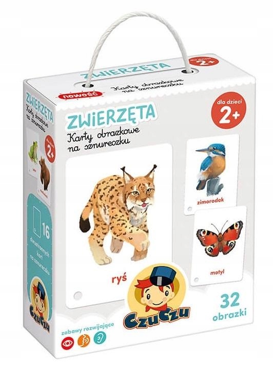 

CzuCzu Karty obrazkowe na sznurku Zwierzęta