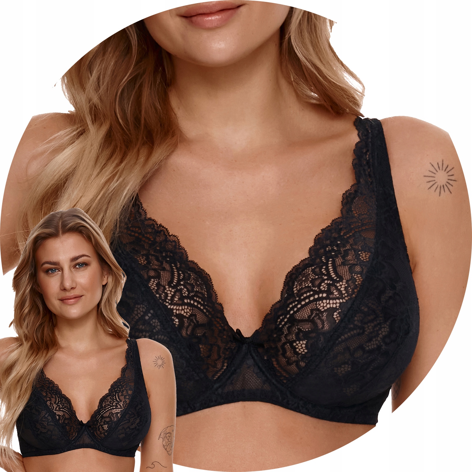 Lupo 149 Podprsenka měkká černá 70E