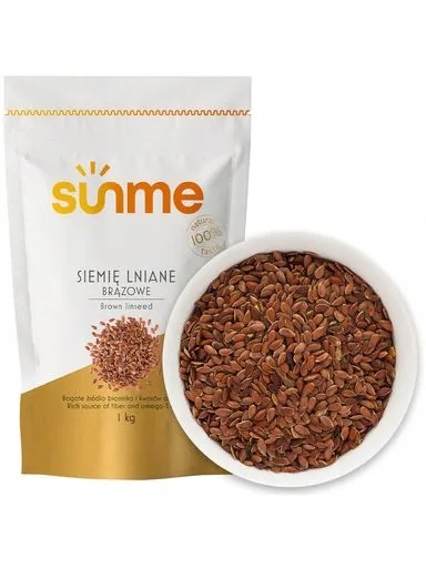 Levně 7 x Sunme Lněné semínko hnědé přírodní 1 kg