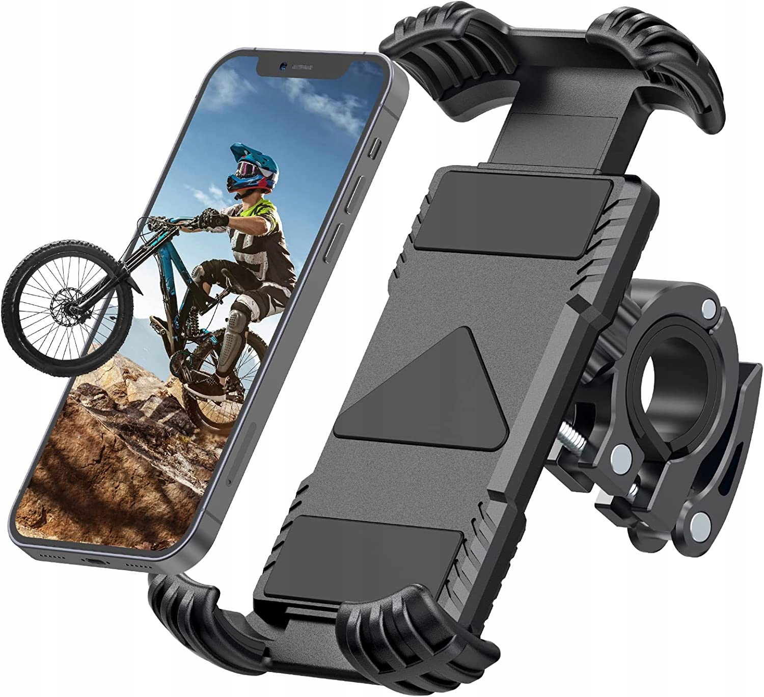 Anty-wstrząsowy Uchwyt Na telefon Rower Motor Kierownicę