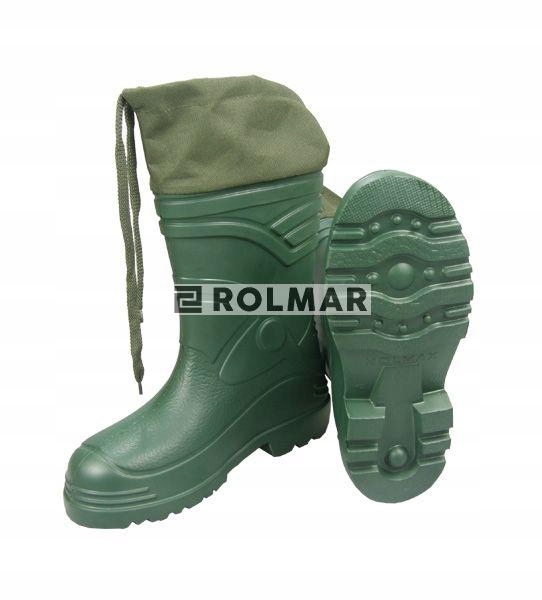 

Obuwie kalosze lekkie ocieplane z kołnierzem 44