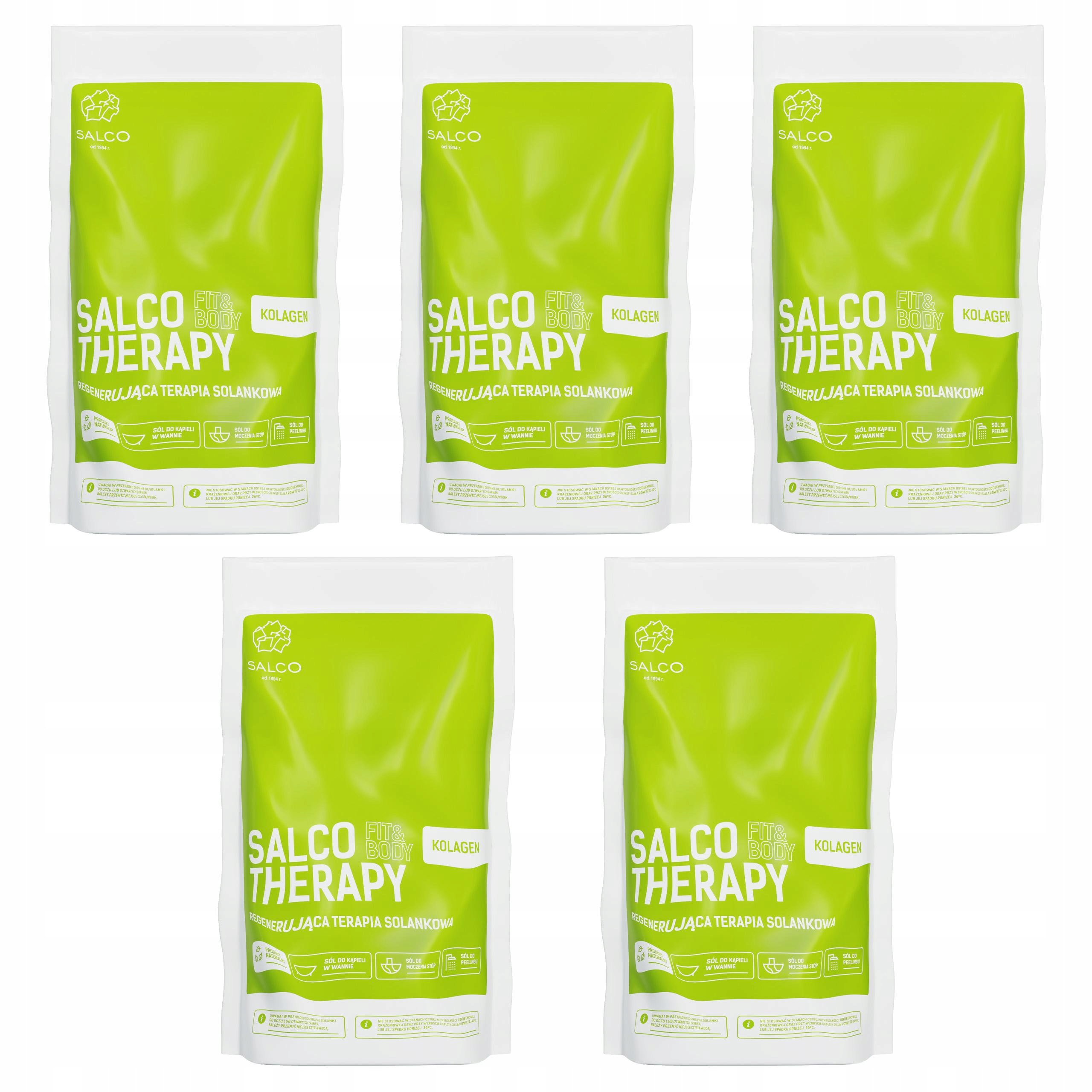 Naturalna Sól do kąpieli Salco Therapy Fit&Body Kolagen