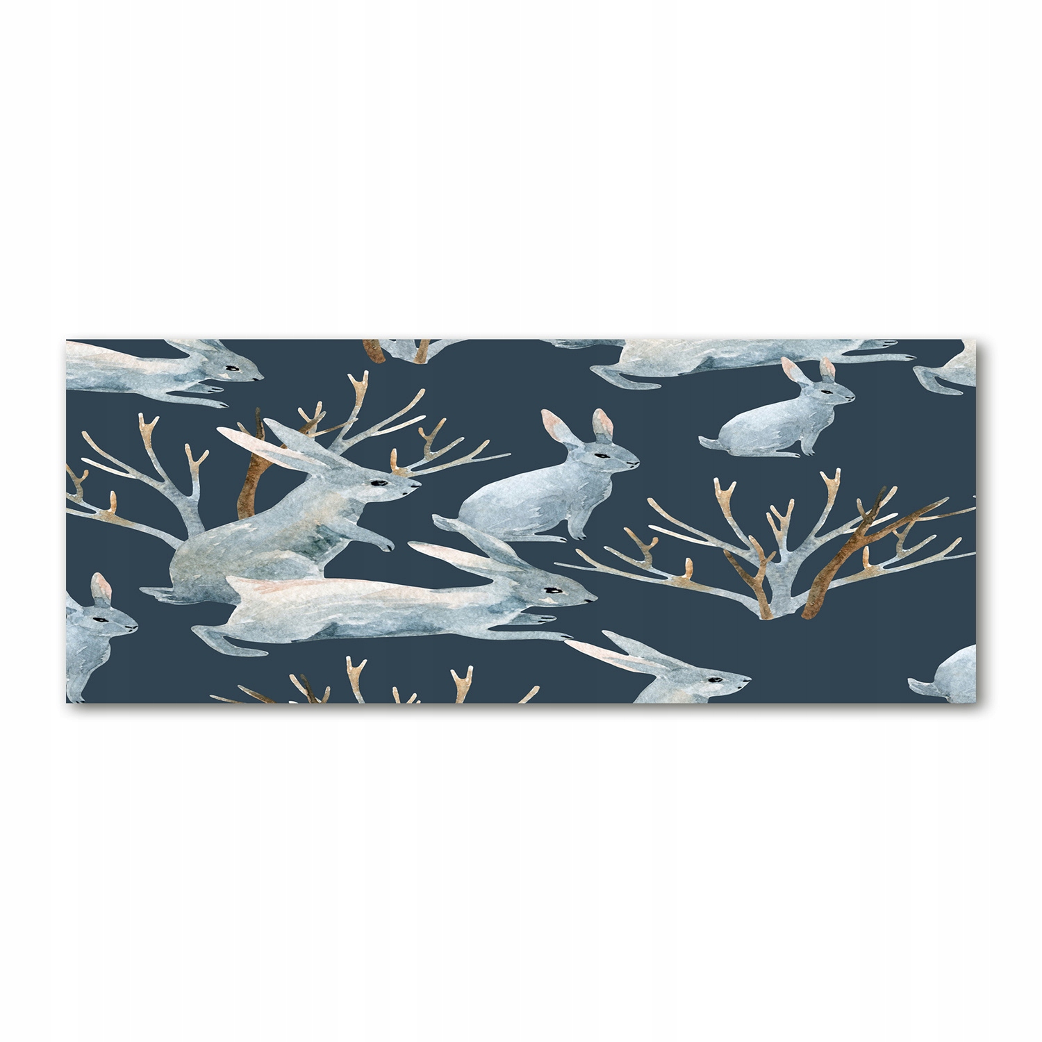 

Foto obraz akryl zdjęcie Króliki zimą 125x50 cm